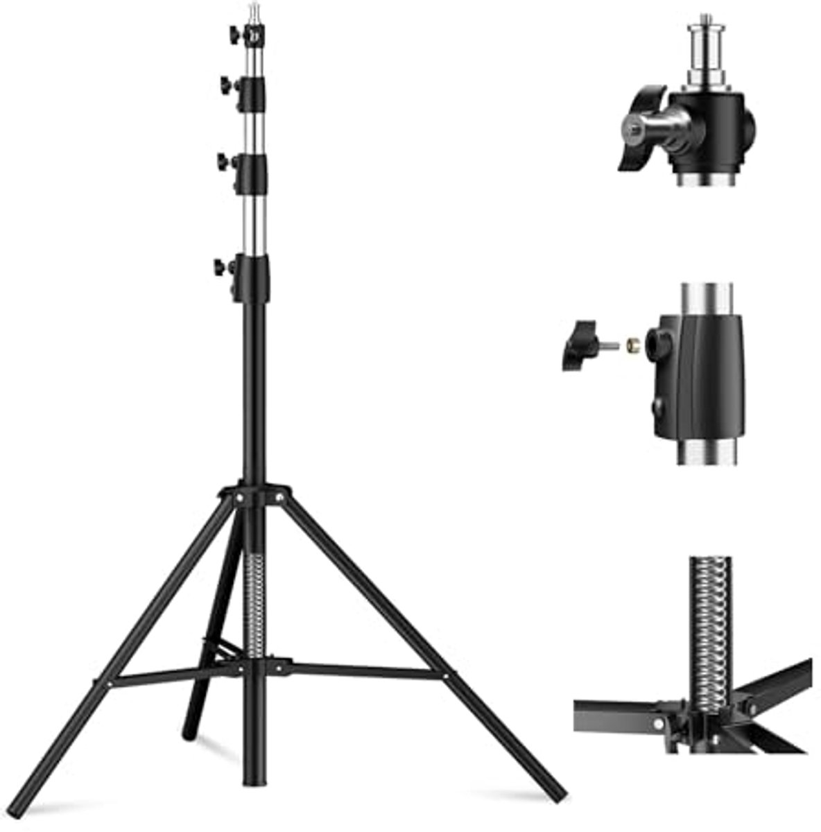 Luchtgedempt Lichtstatief 400 cm - Stabiel Aluminium Statief voor Fotografie