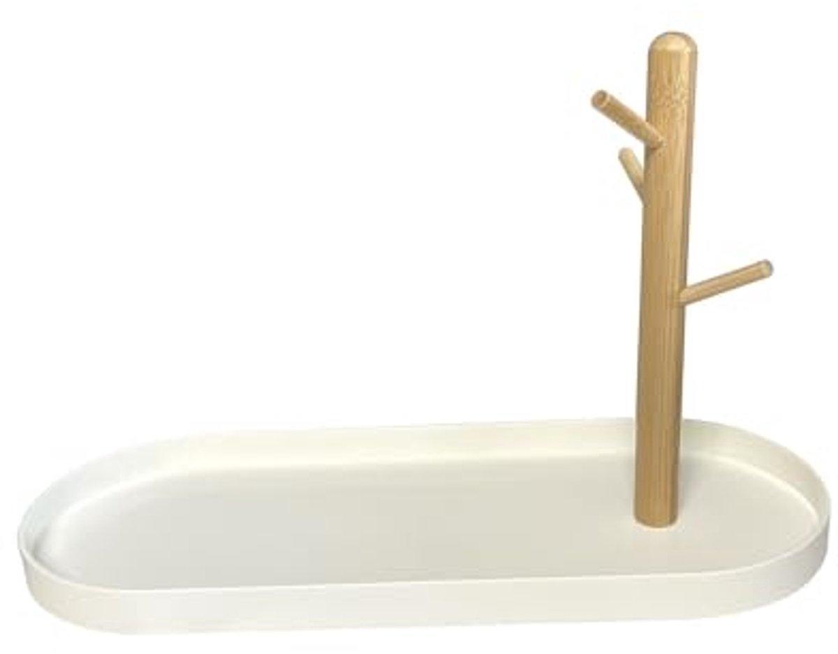 Sleutellade en Organizer voor Sieraden - Houten Catchall Lade met 3 Lagen voor Sleutels, Armbanden, Horloges en Telefoon