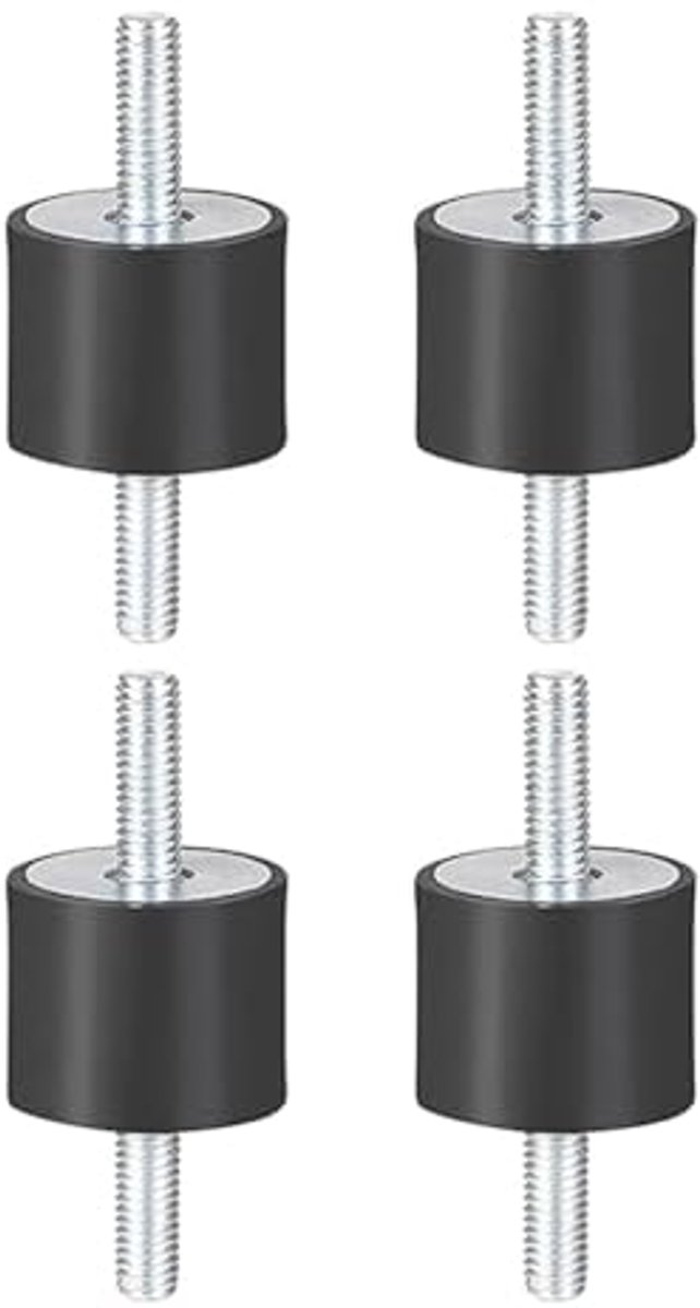 Rubberen Schokdempers M6 Set van 4 - Anti-vibratie Silentblock voor Auto en Apparaten