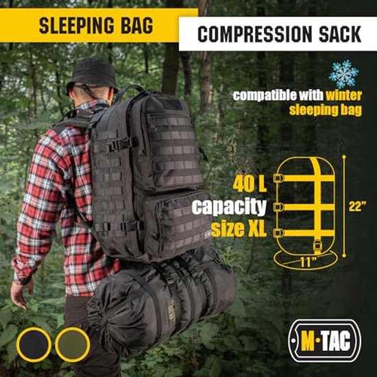 Compressiezak voor Slaapzakken - 40 Liter XL - Ideale Tas voor Kamperen en Backpacken — afbeelding 5