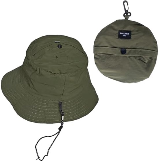 Surf Monkey Boonie hoed waterdichte hoed voor heren/dames, eenheidsmaat, Groen, Eén maat