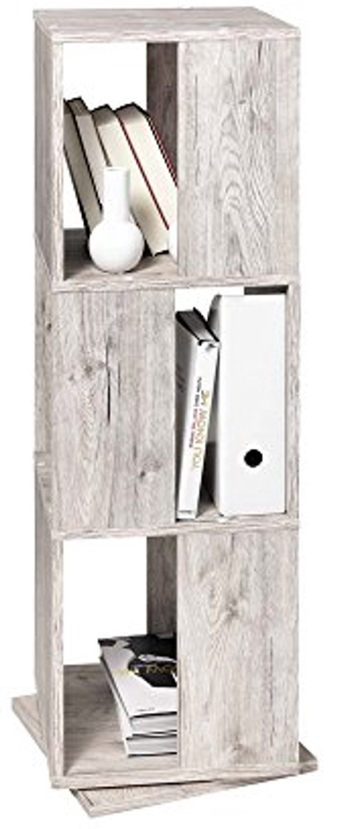 Draairek van Hout met Zandeiken Afwerking - 34 x 34 x 108 cm