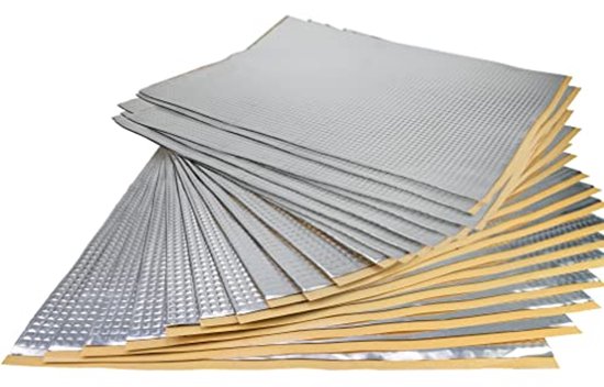 HASKYY 2 mm aluminiumbutyl platen, 3,33 m², 500 x 370 mm, 18 x zwart