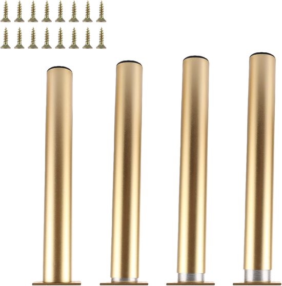 4 pieces gold furniture legs - furniture legs gold - table leg gold ...