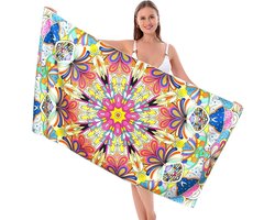 Large Microfiber Beach Towel - 75 x 150 cm Ultra Absorbent - Quick Dry Sand-free Strandhanddoek - Zwemhanddoek - Gymhanddoek - Picknick Stranddeken voor