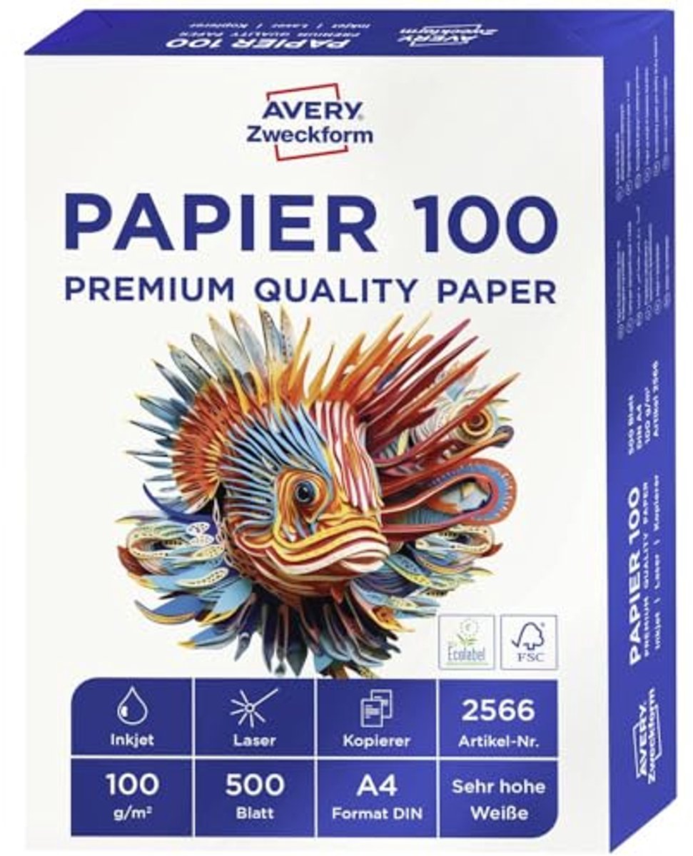 Hoogwaardig A4 Printerpapier - 500 Vel, 100g/m2 - Geschikt voor Alle Printers