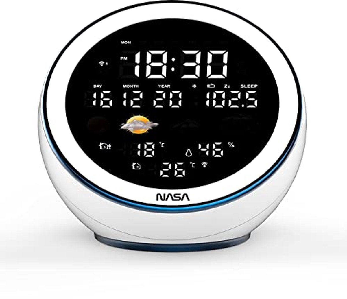 Weerstation met Bluetooth-luidspreker en 2 buitensensoren