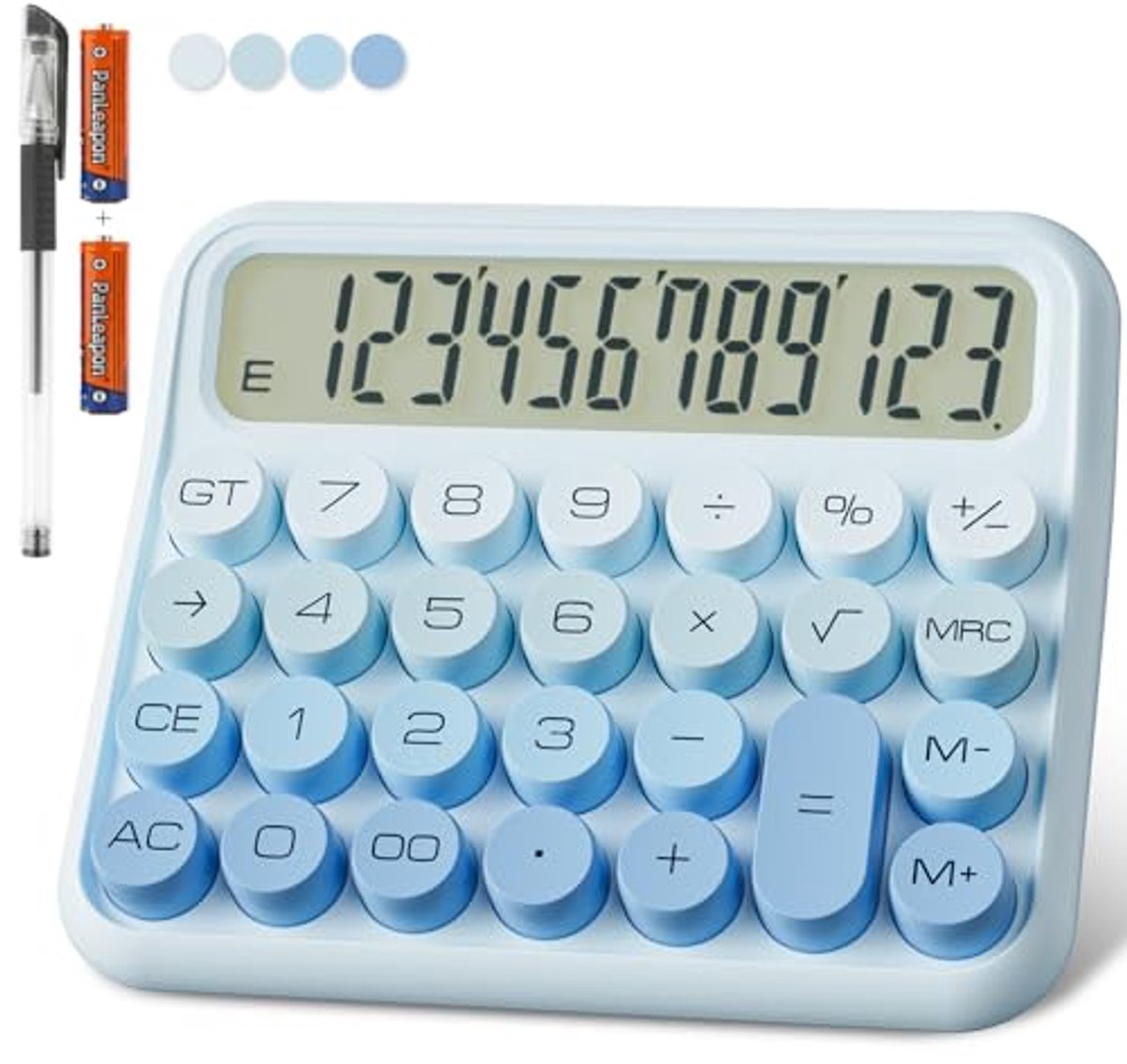 Rekenmachine 12-cijferig met groot LCD-display en grote toetsen