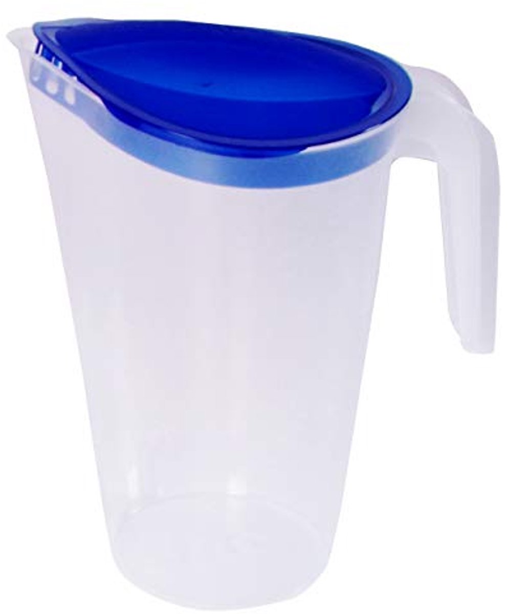 Waterkan met Drupvrije Schenker - 1,75L Sapdispenser voor Koelkast - Blauw