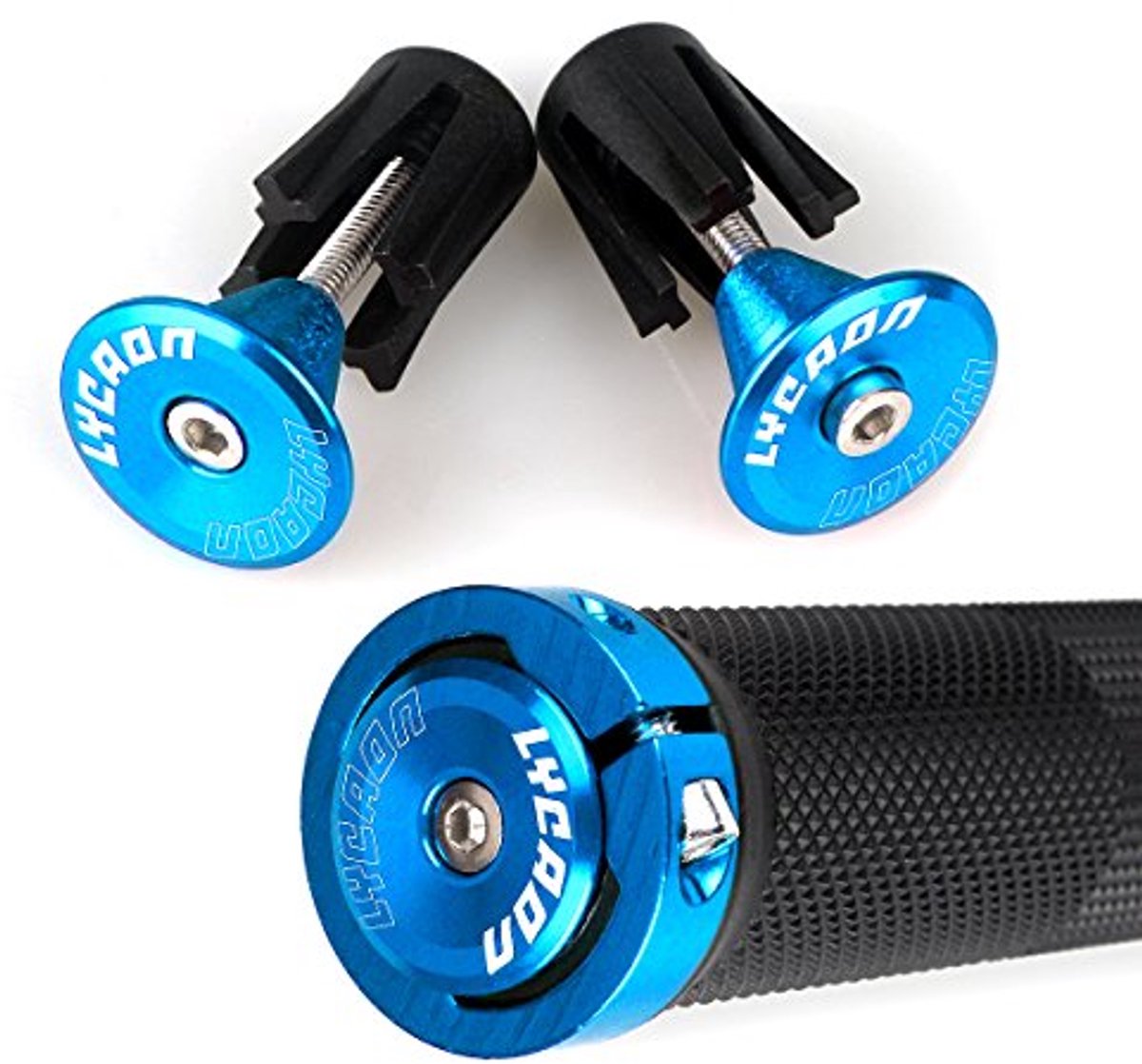 Antislip Fietsstuurgrepen - Rubberen Handvatten met Aluminium Slot voor Fiets, Scooter en MTB - 2 Stuks