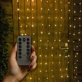 IJspegel Lichtgordijn - 3.5 meter - 180 LED's - extra warm wit - Soft
