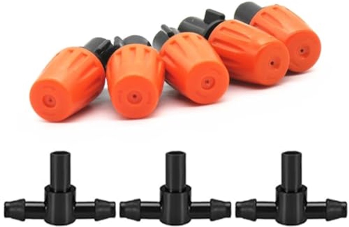Instelbare Tuinsproeiers - 50 Stuks - Irrigatiedruppels en Nevel voor Tuin