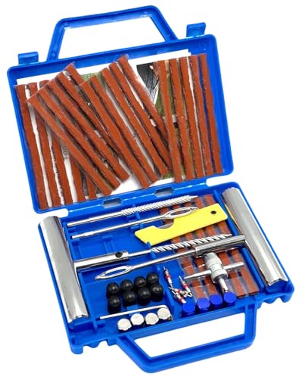 53-delige Bandenreparatieset voor auto, vrachtwagen, motorfiets, RV, tractor en SUV