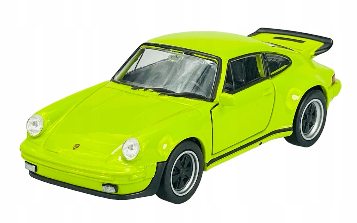 Welly Porsche 911 Turbo Metaal Groen 1:34 Speelgoedauto