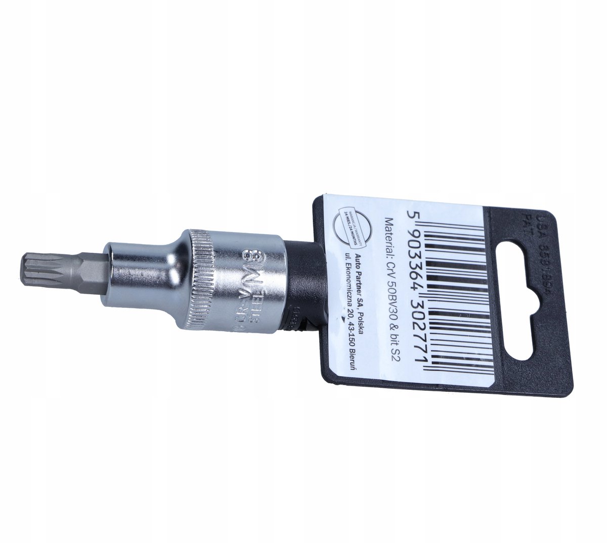 ROOKS Spline 1/2” M8, 55 mm – Duurzaam CrV50BV30/S2