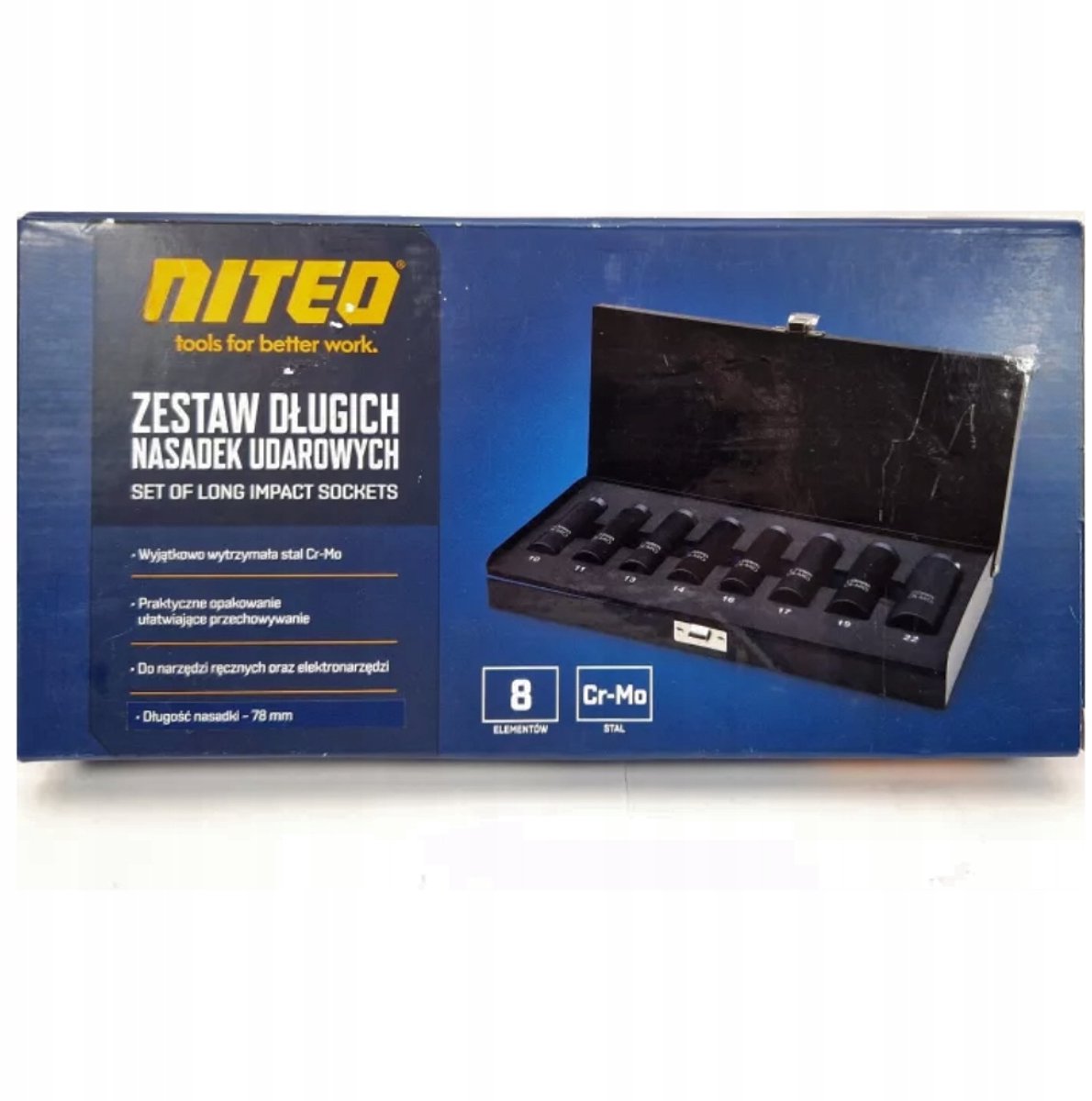 Niteo Slagdoppen Set 8 Stuks - CR-MO Staal - Metalen Kast