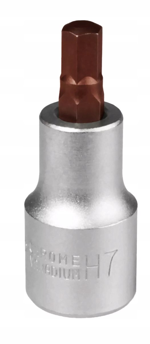MJW 1/2" HEX Dop 7mm Bit Dop 1/2" S2 Staal