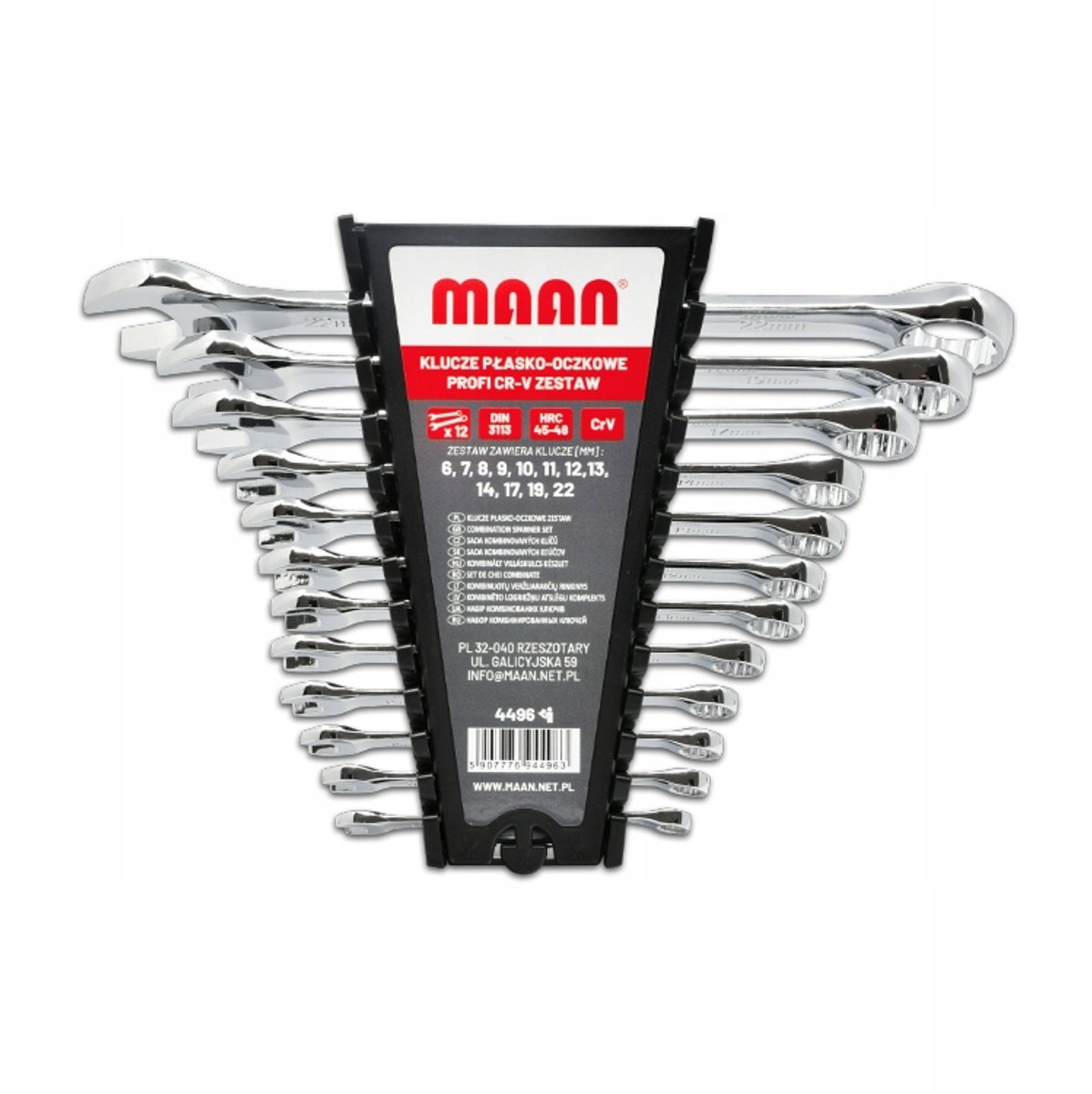 Ringsleutelset PROFI CR-V 12-delig (6-22 mm)