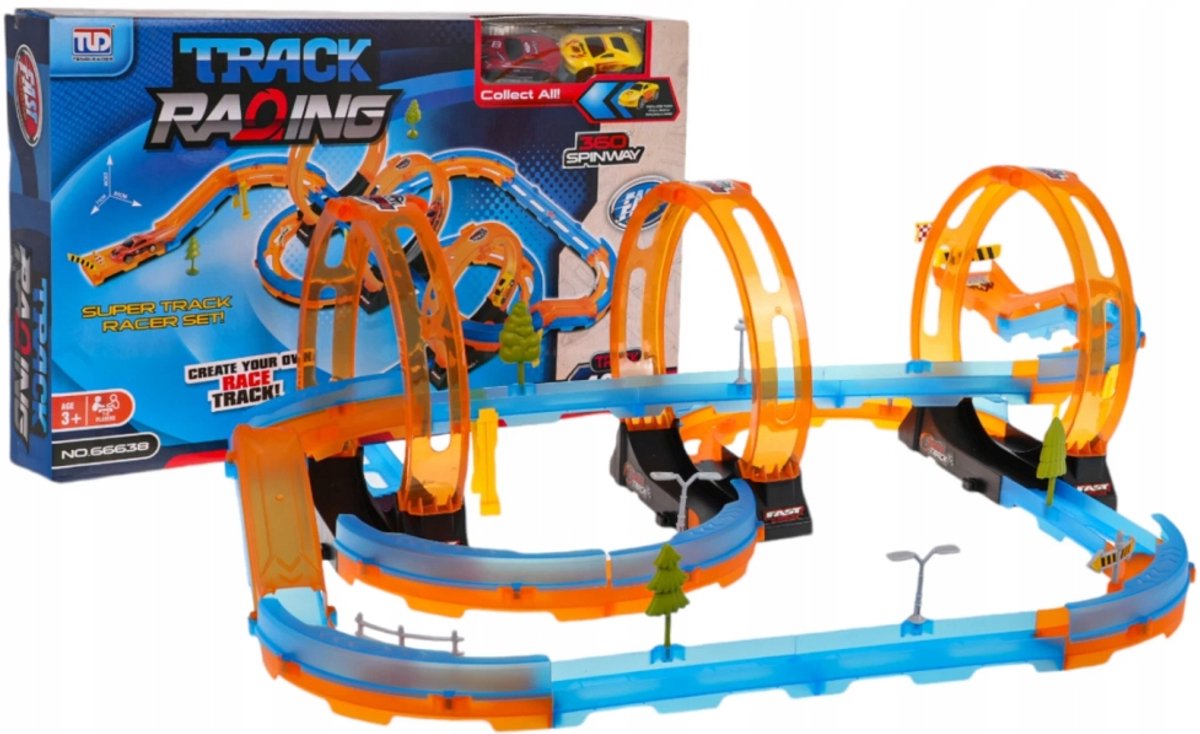 Racebaan met Lus en 2 Auto's - ZKT.66638