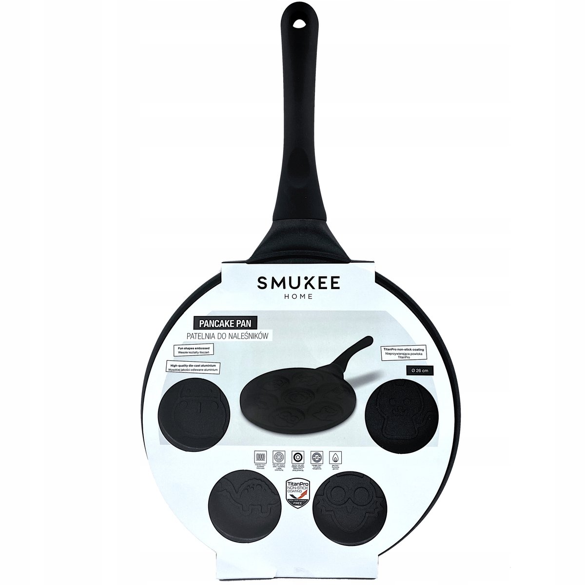Smukee Koekenpan 26 cm TitanPro - Perfect voor Pannenkoeken & meer