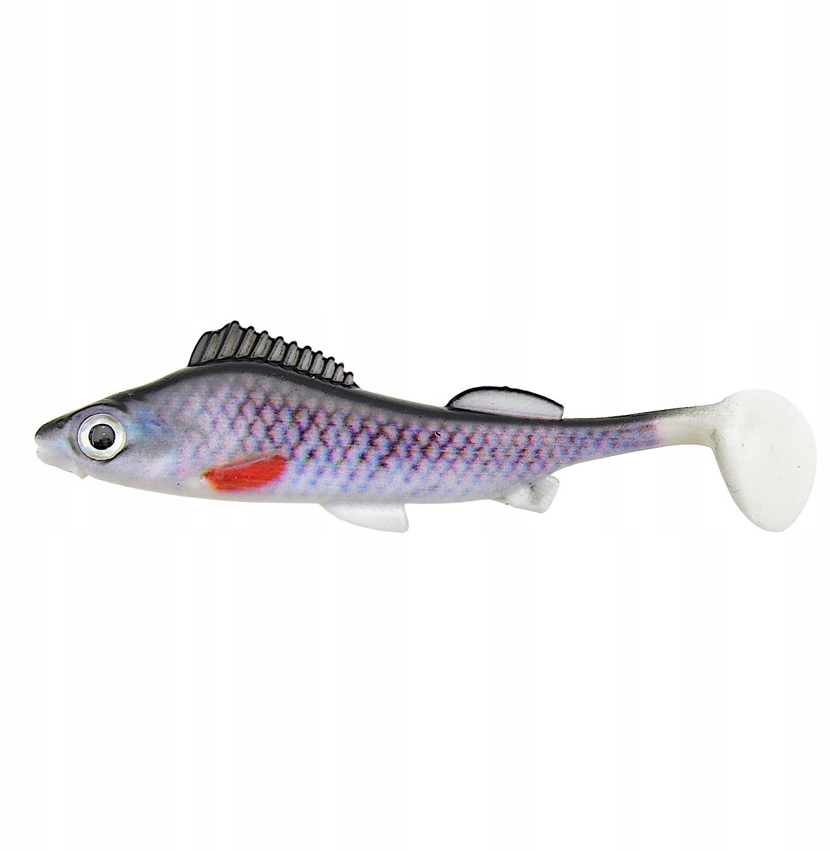 FL Pr-Zander Rubber Shad 8cm 4.5g - Visimitatie met 3D Ogen