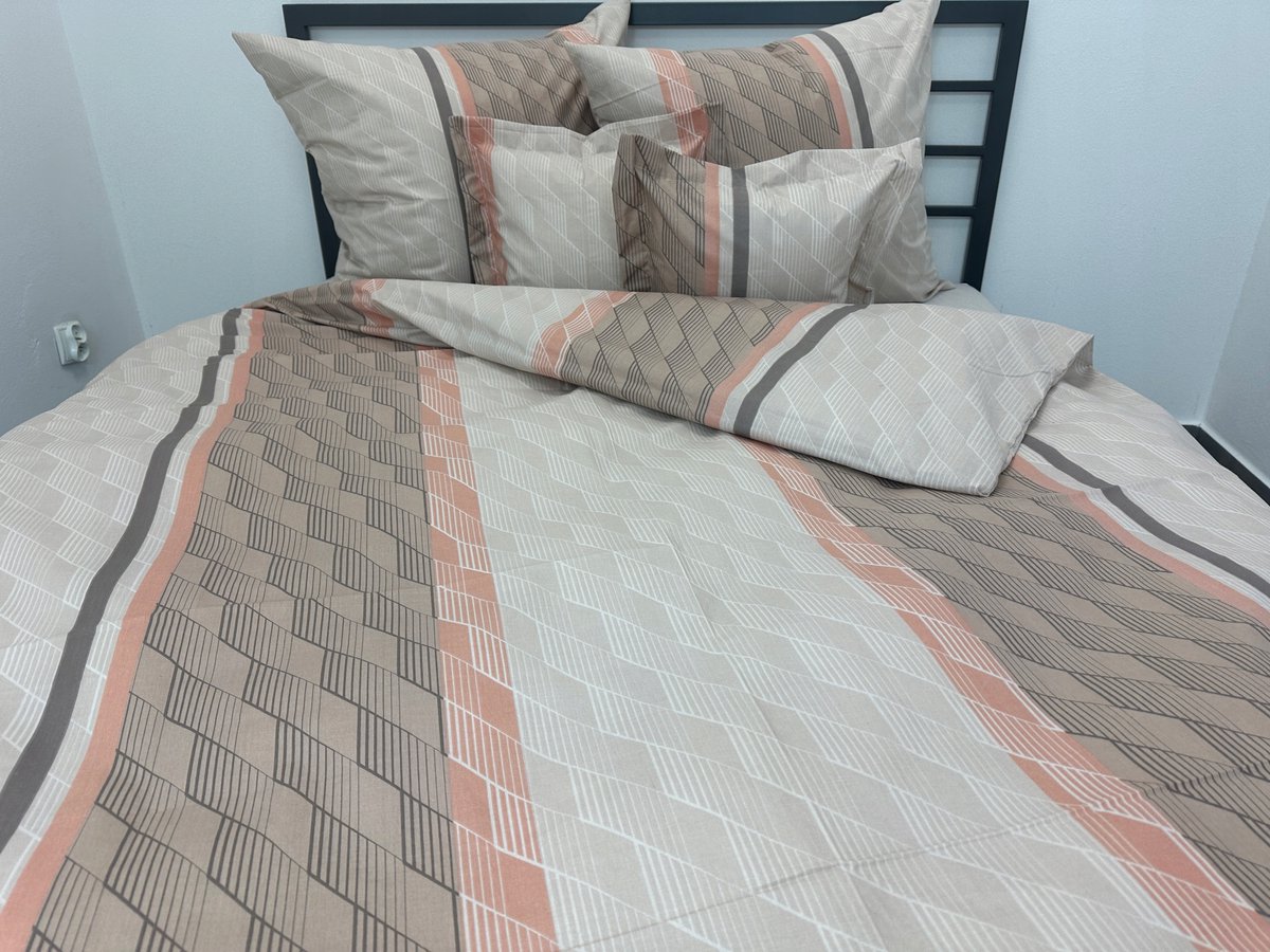 D'Lux Katoenen Dekbedovertrek 140x200cm - Comfortabel & Nederlands Product