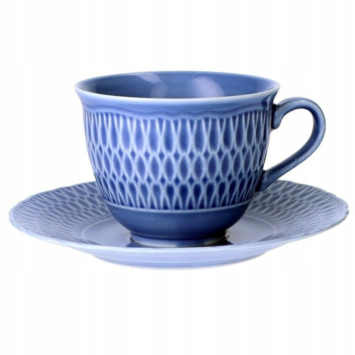 Merkloos Merkloze Saffierblauwe Porseleinen Kop en Schotel Set (250ml)