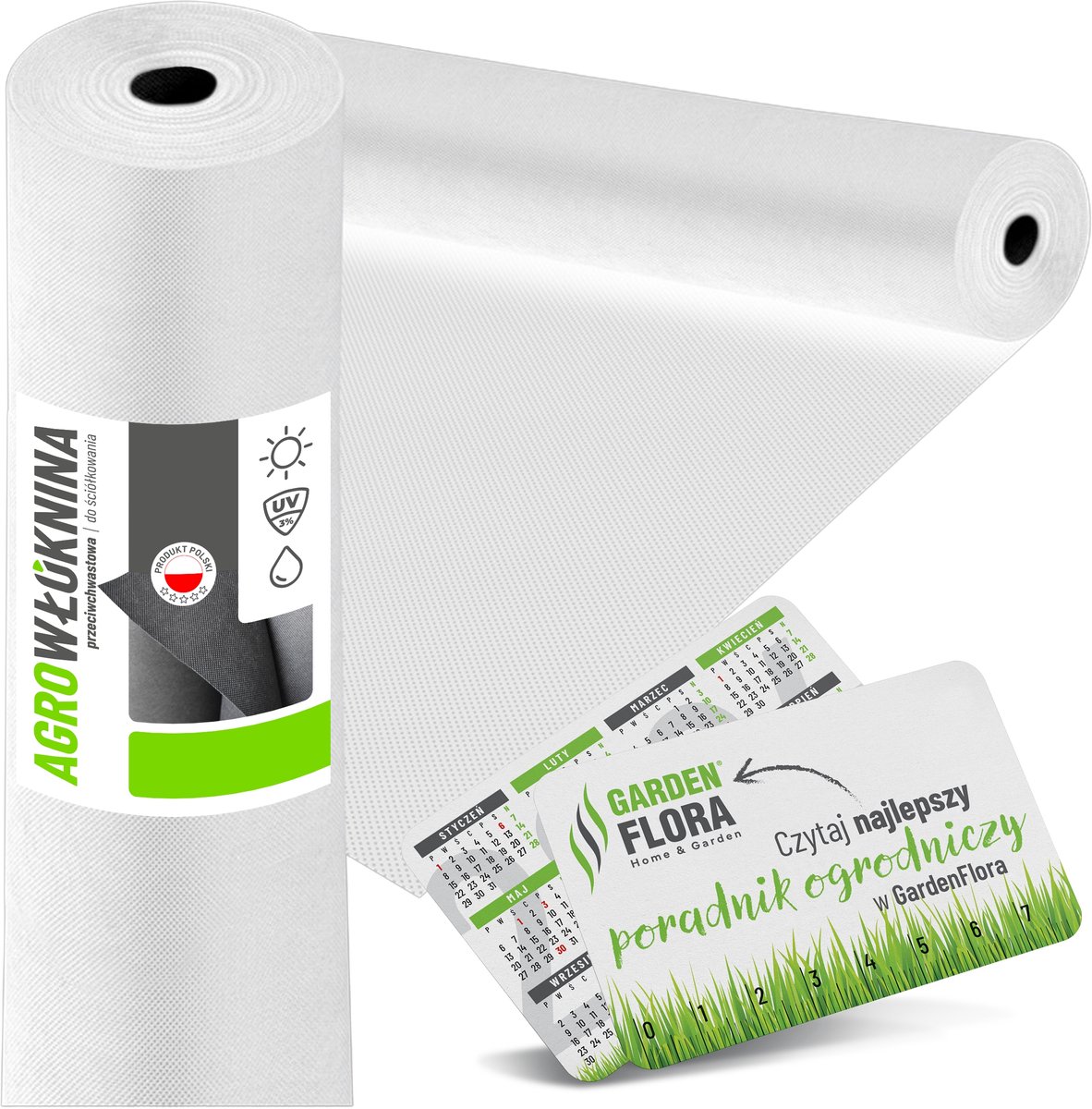 Dikke Witte Agrowoven 1,6x25m 50g/m² - Winter & Lente Bescherming