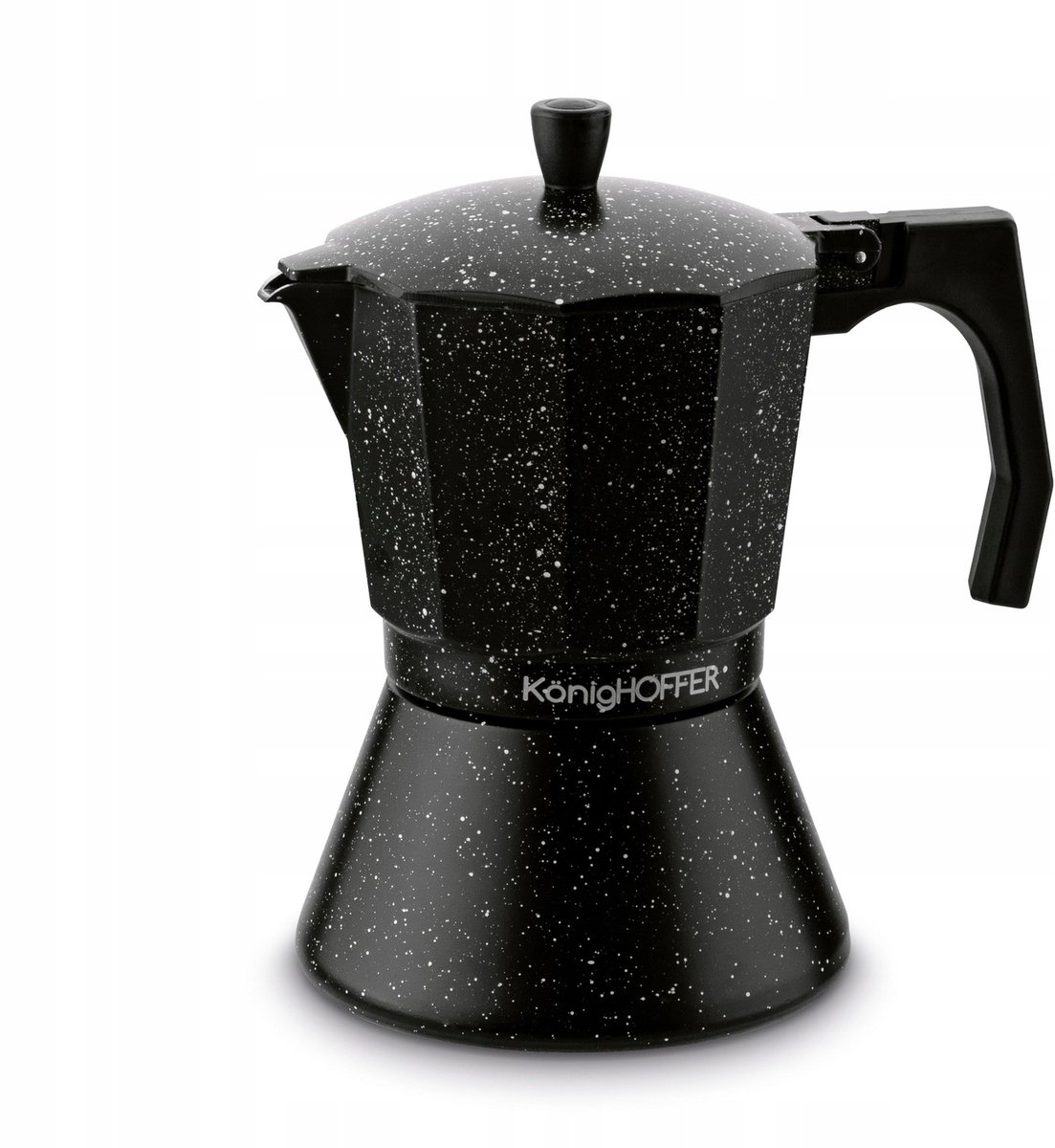 Kawiarka KönigHOFFER Zwart Graniet Marmer 9 kopjes 450ml - Inductie