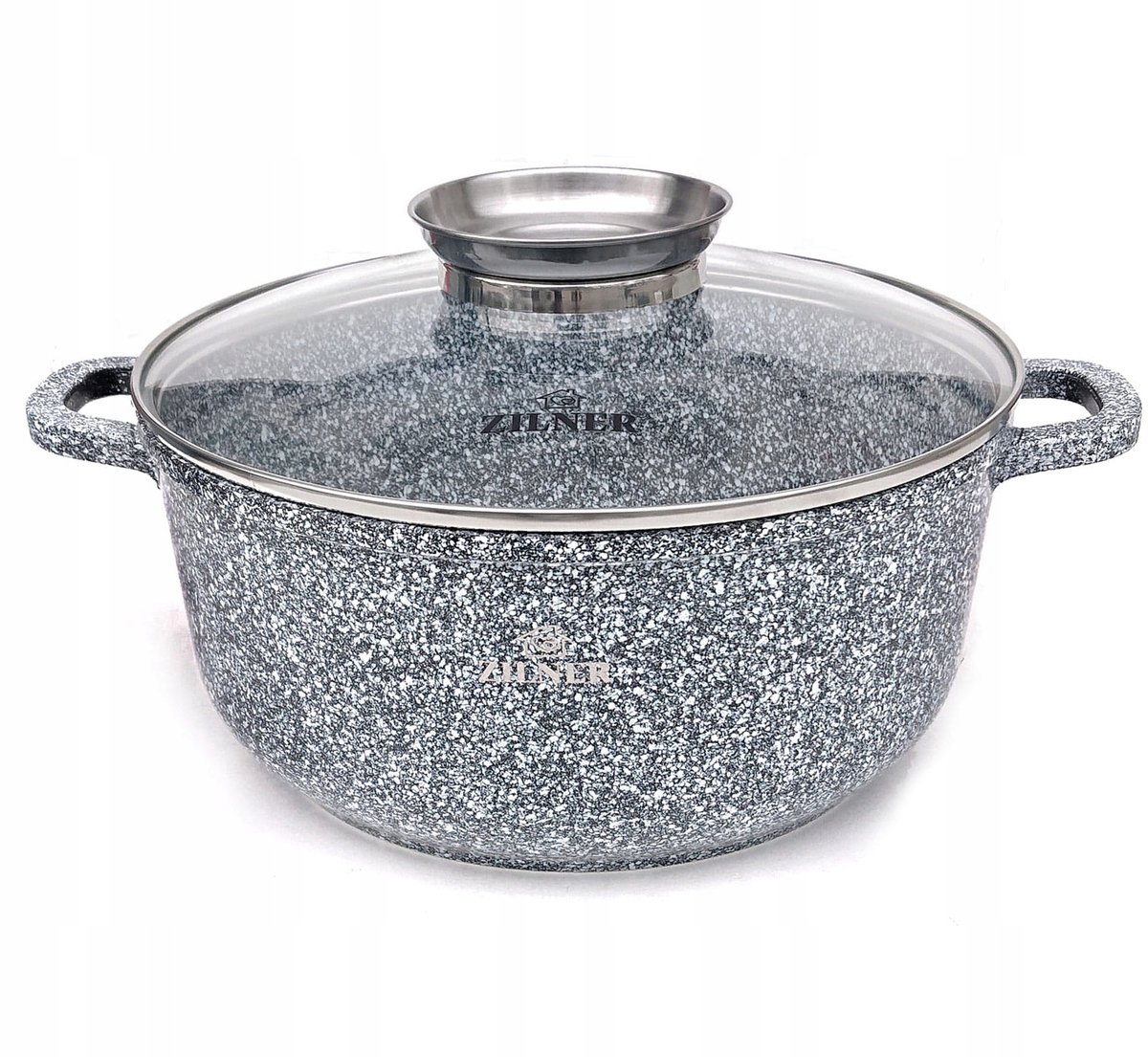 Marmite Zilner 6.8L / 28cm met Marmercoating, Geschikt voor Inductie