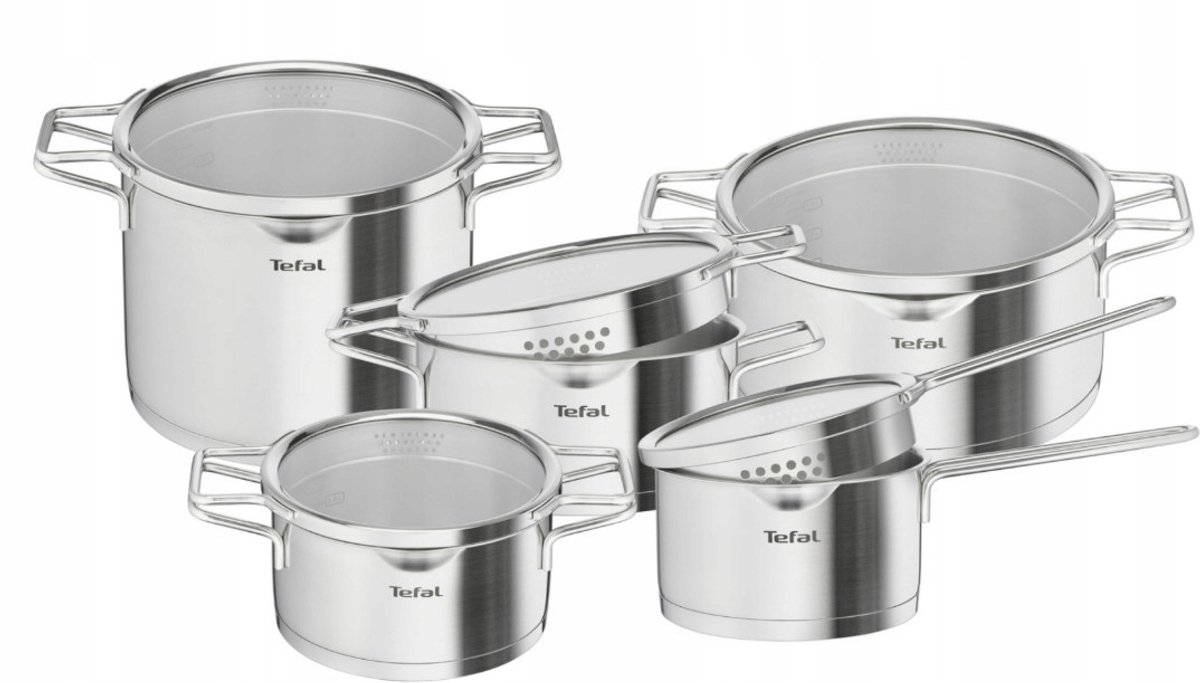 Tefal Nordica Pannenset RVS Inductie 10 Delig