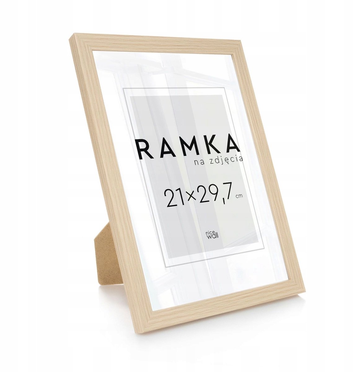 Houten Fotolijst A4 (21x29,7 cm) met Standaard - Beuken