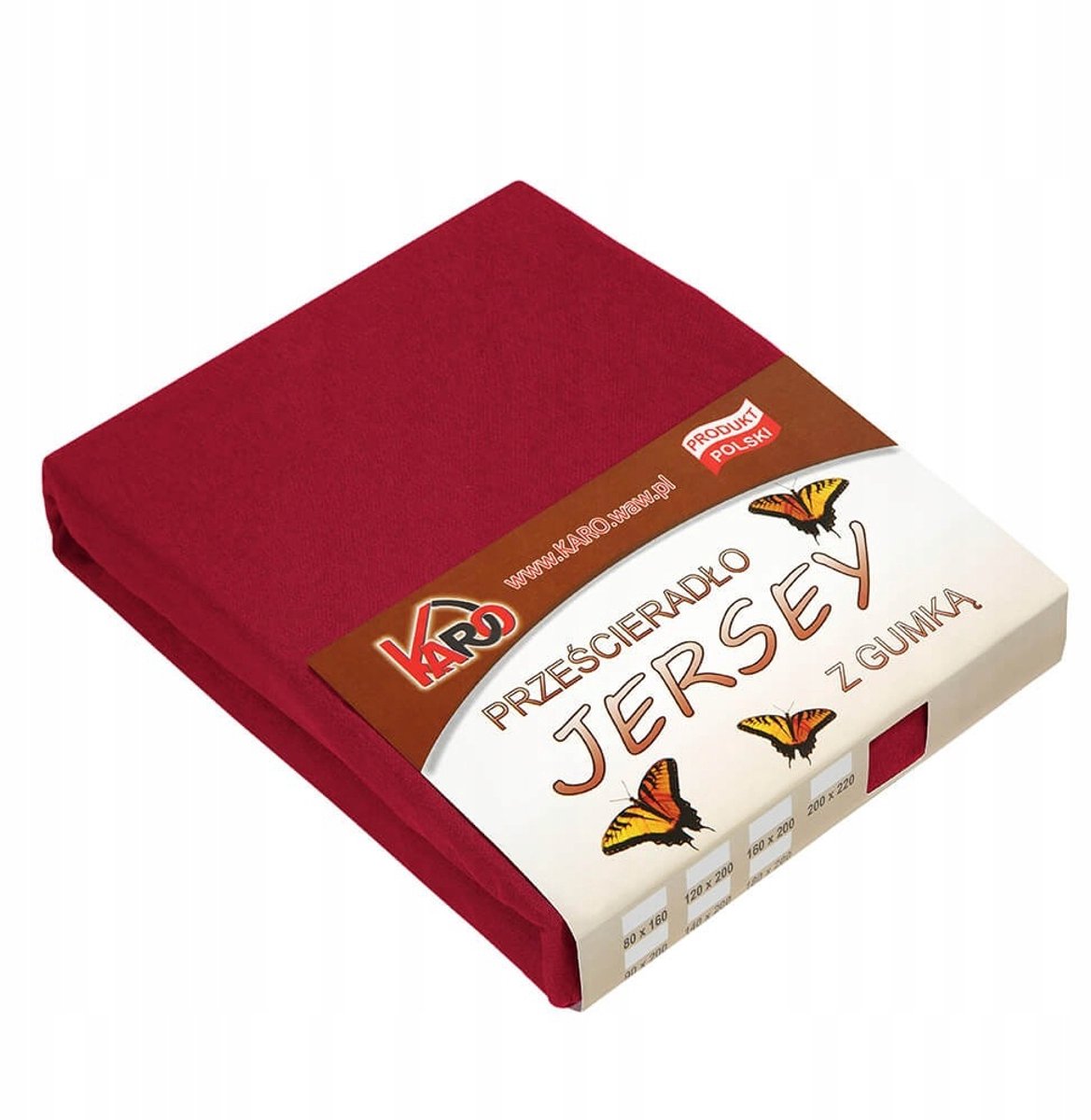 Jersey Hoeslaken 160x200cm Bordeaux Rood - Dik 150g/m2