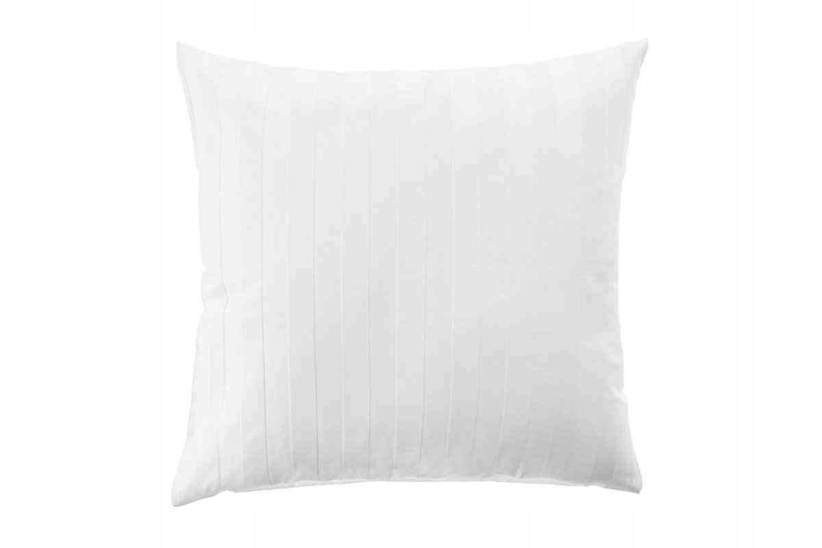 Hotel Kussensloop 50x60cm Wit Katoen Damast Streep 2cm Rits