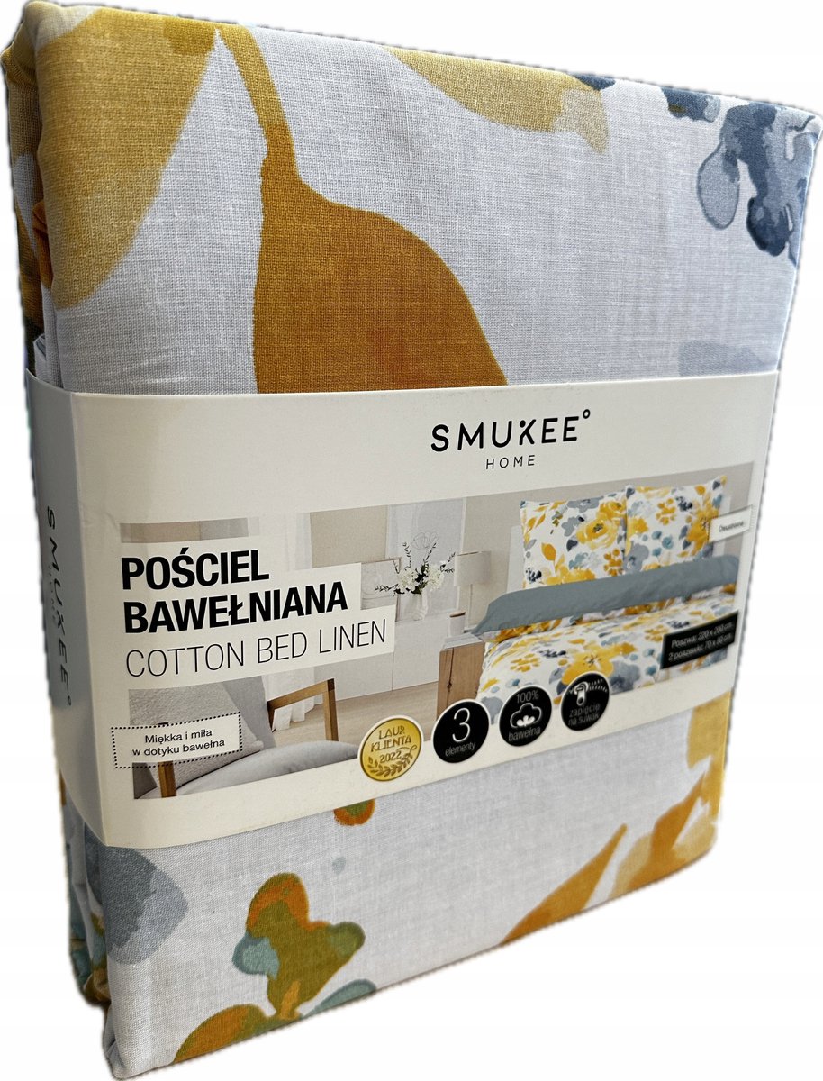 Smukee katoenen dekbedovertrekset 220x200cm met 2 kussenslopen 70x80cm