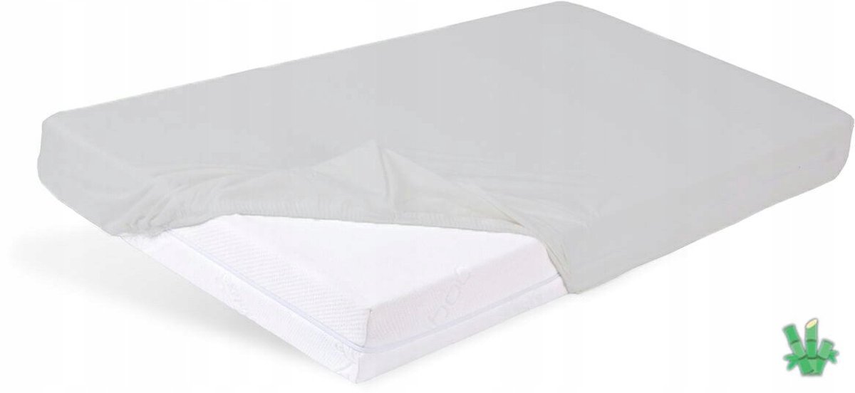 Bamboe hoeslaken met elastiek 220x200 cm - Lichtgrijs