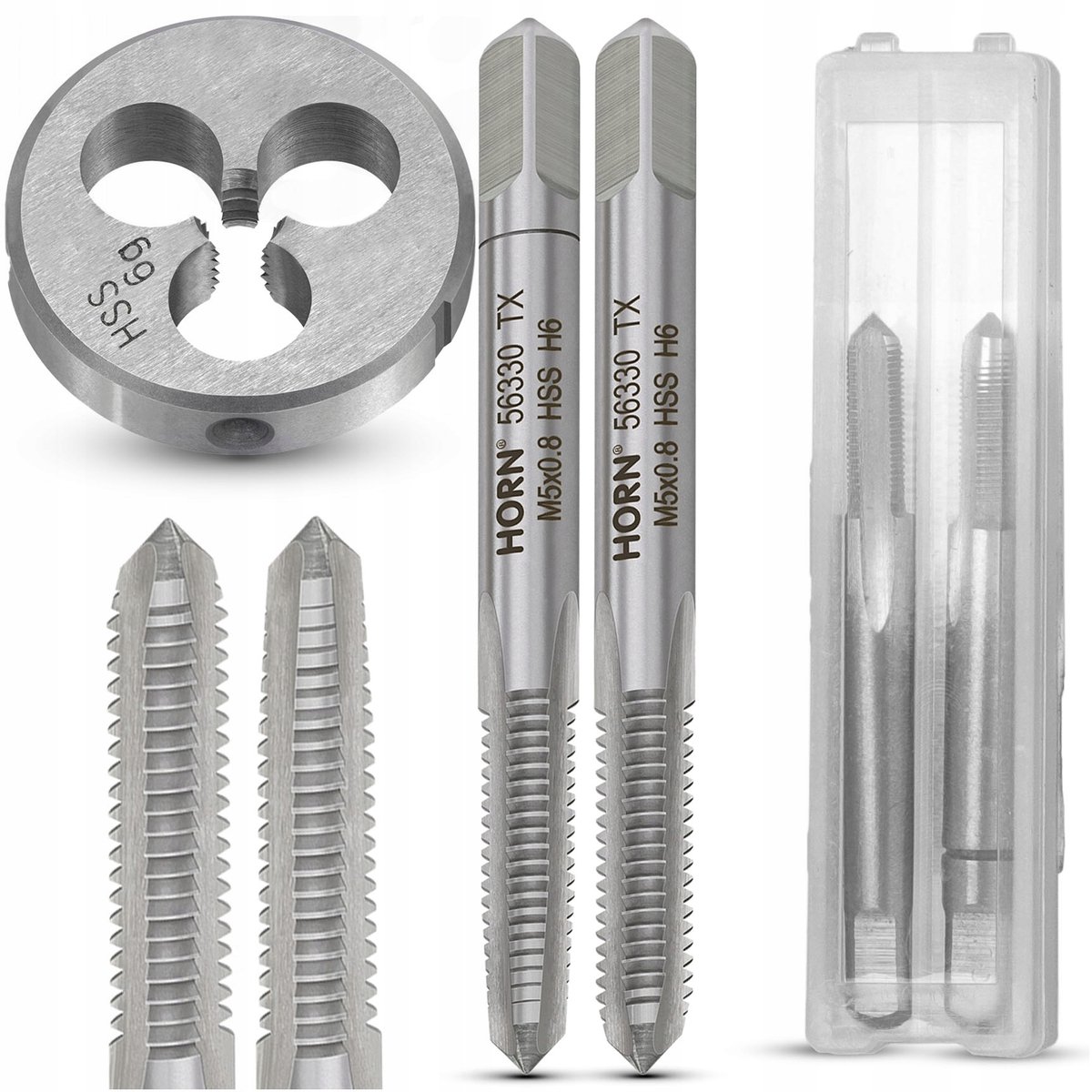 M5 Schroefdraad Kranen en Schroefdraad Snijder Set - 2 Stuks