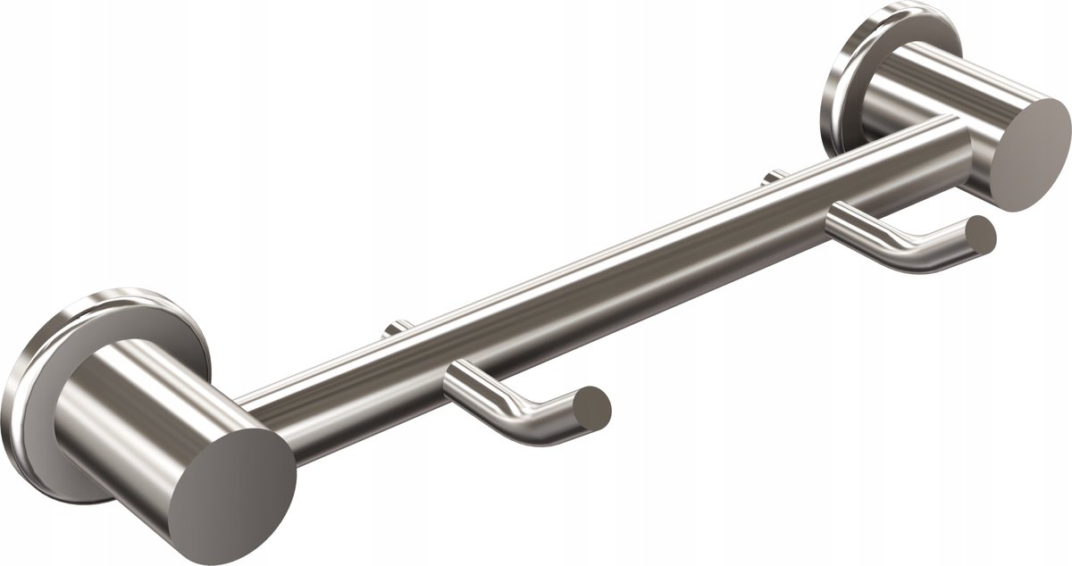 Andex Wandkapstok met 2 Haken - Chroom