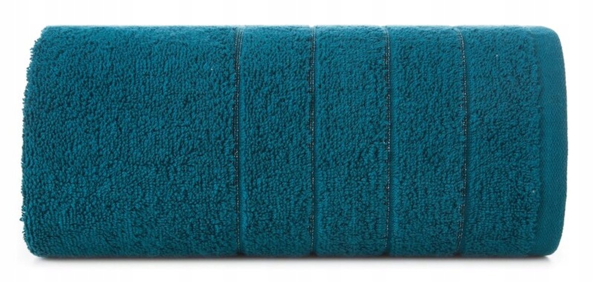 Turquoise badstof handdoek 30x50 cm - 500 g/m² - 100% katoen