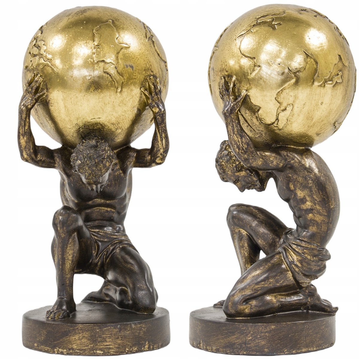Gouden Atlas Figuur Bond 29x13x13 cm - Stijlvolle Woondecoratie