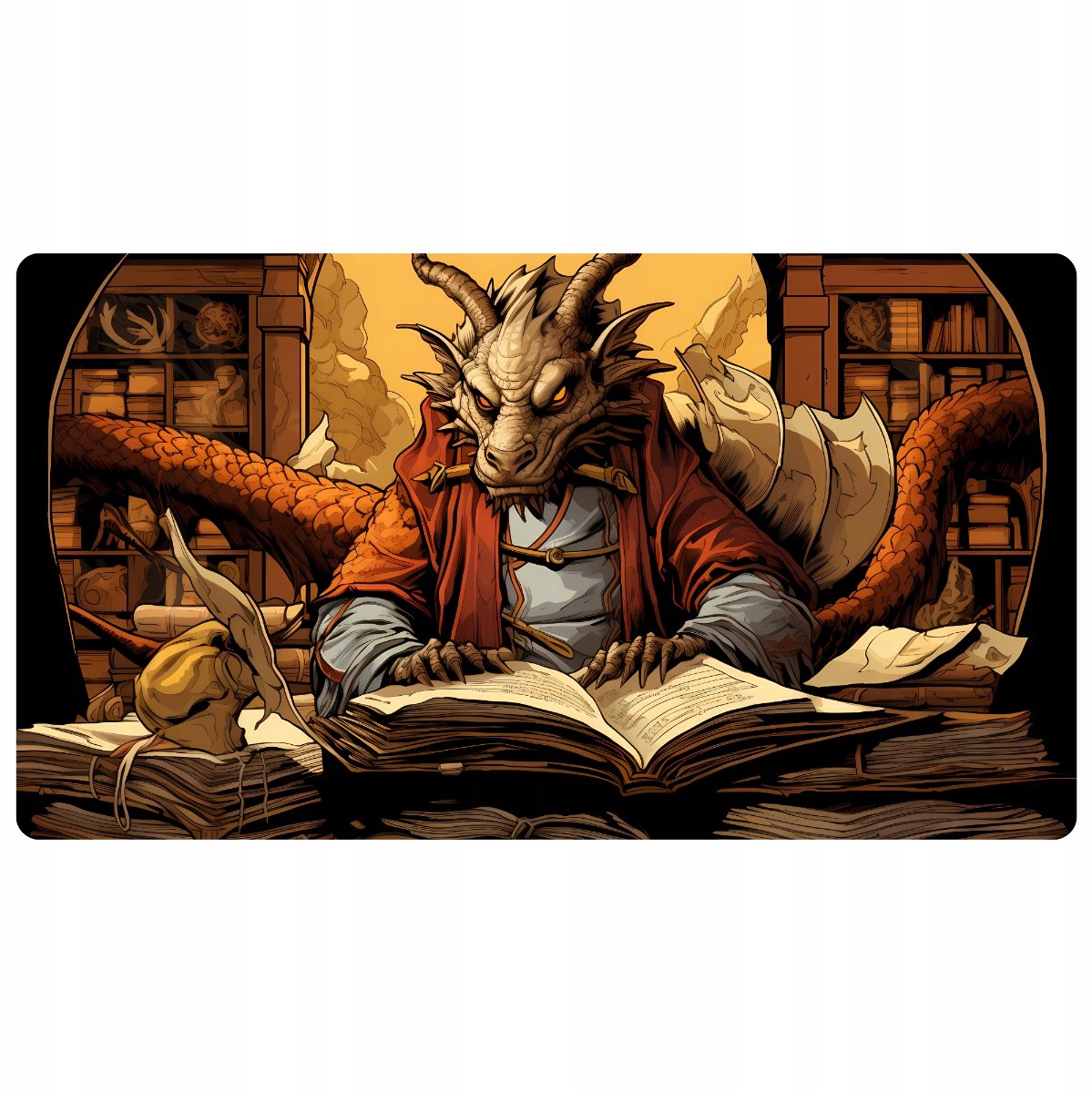 Grote Speelmat Muispad RPG Draak 61x35,5 cm - Precisie in comfort