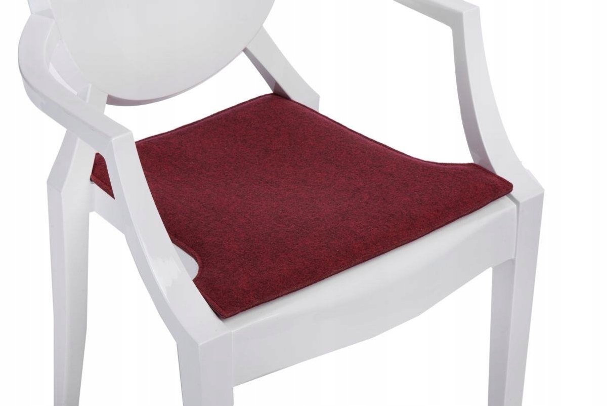 Royal Filc Stoelkussen Rood 44x42 cm - Comfort & Stijl
