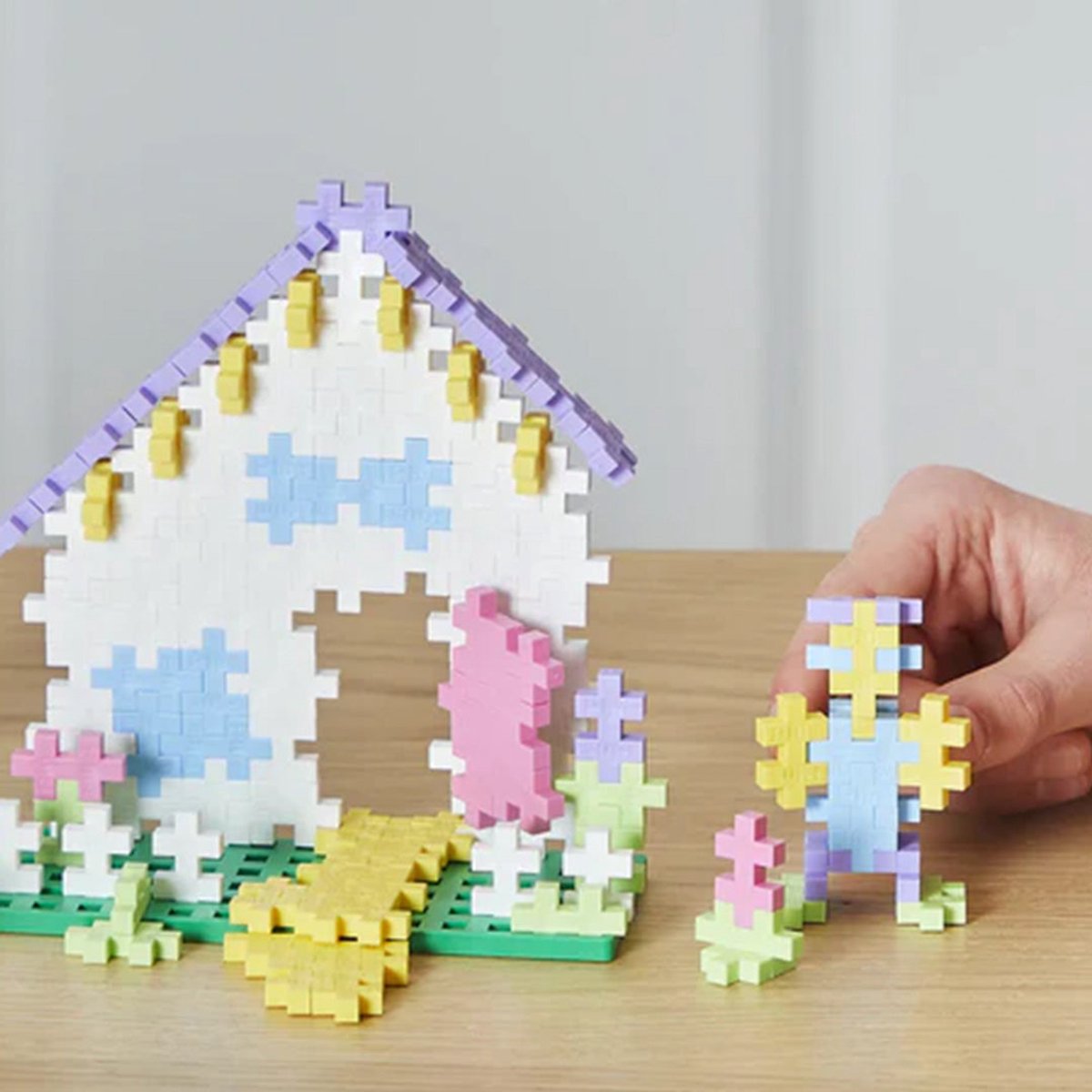 Plus-Plus Basic Pastel Paars 600 delige bouwset - 3312 - Bouwspeelgoed - Constructiespeelgoed - Set met bouwstenen - Vanaf 5 jaar — afbeelding 25