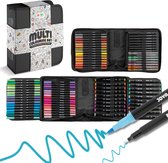 99 Kleuren Gelpennen Set Voor Volwassenen - Kleurrijke Markers Voor Kleurboeken, Doodling En Journaling
