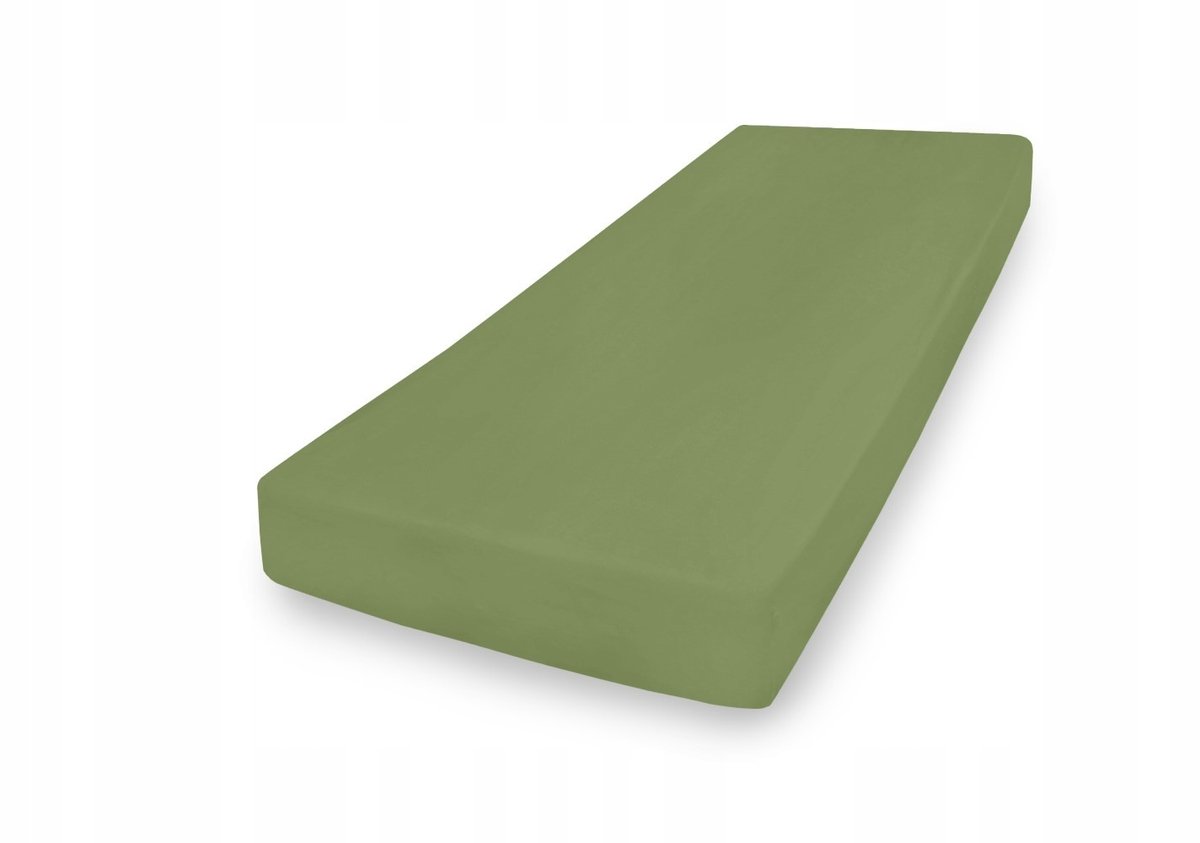 Matex Jersey Hoeslaken met Elastiek - Premium Katoen - Groen - 200x220cm