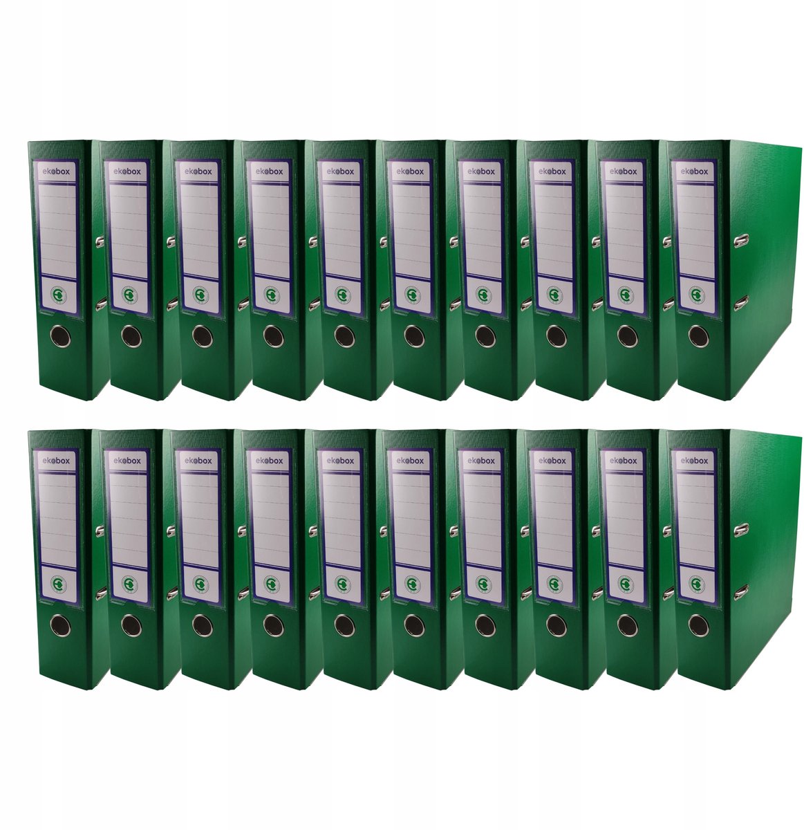 Ekobox Segregator A4 PP 80mm Groen - 20 st