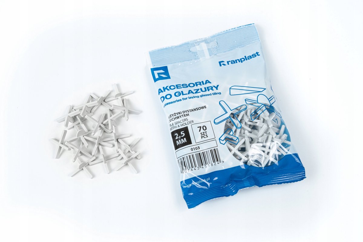 Ranplast Tegelafstandhouders met Houder 2,5mm - 70 Stuks