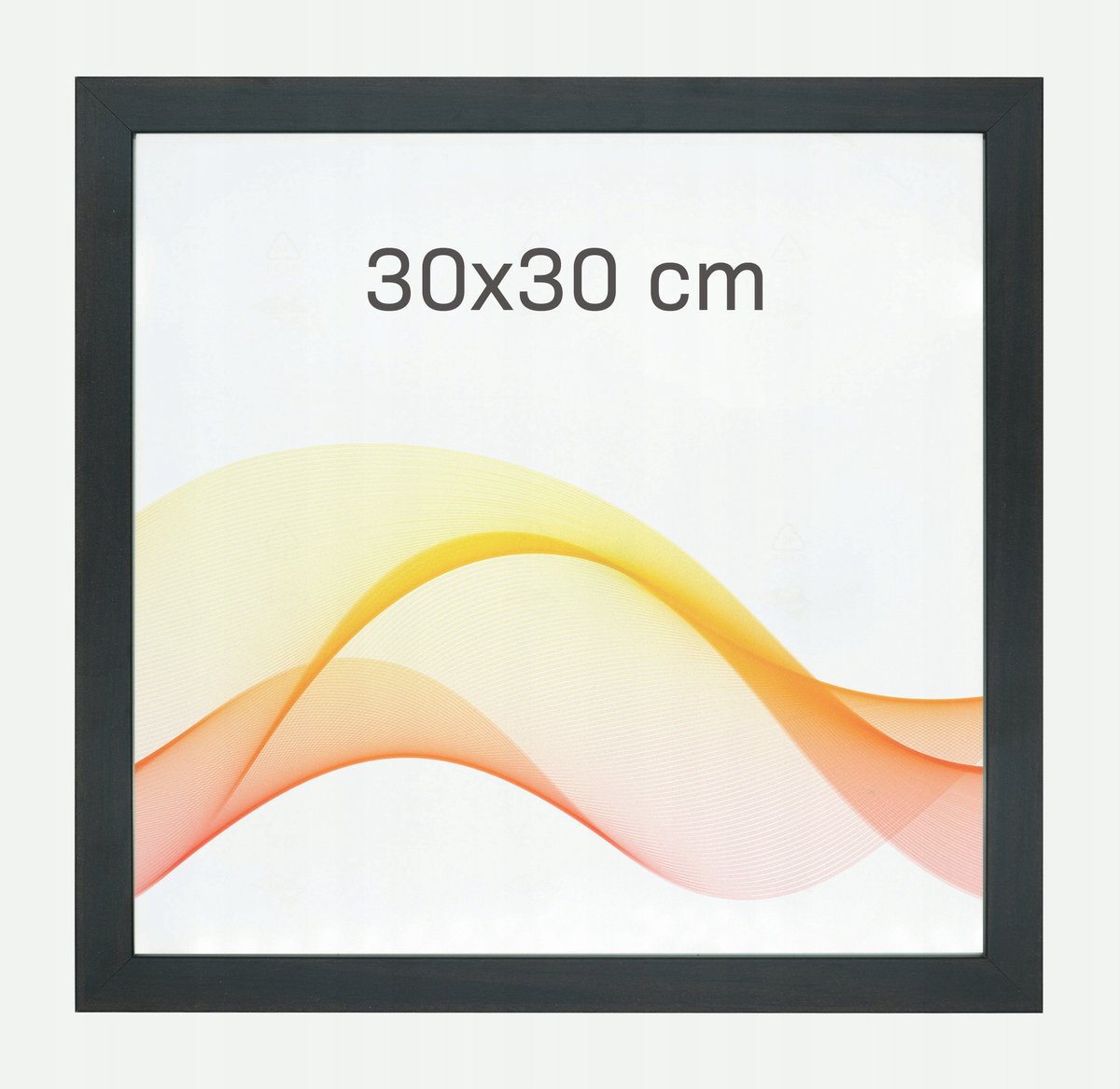 Bruine Fotolijst 30x30cm - MDF met Plexiglas