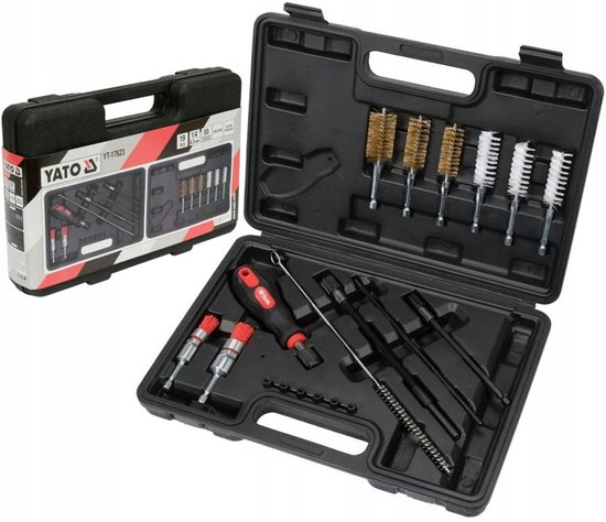 Yato Injectorzitting Reinigingsset 19-delig YT-17623 | bol