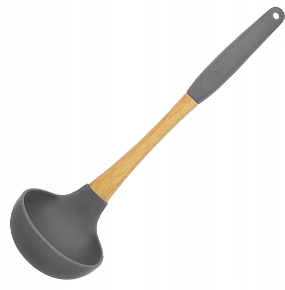 Brunbeste Silikonlepel met Houten Handvat - 29cm